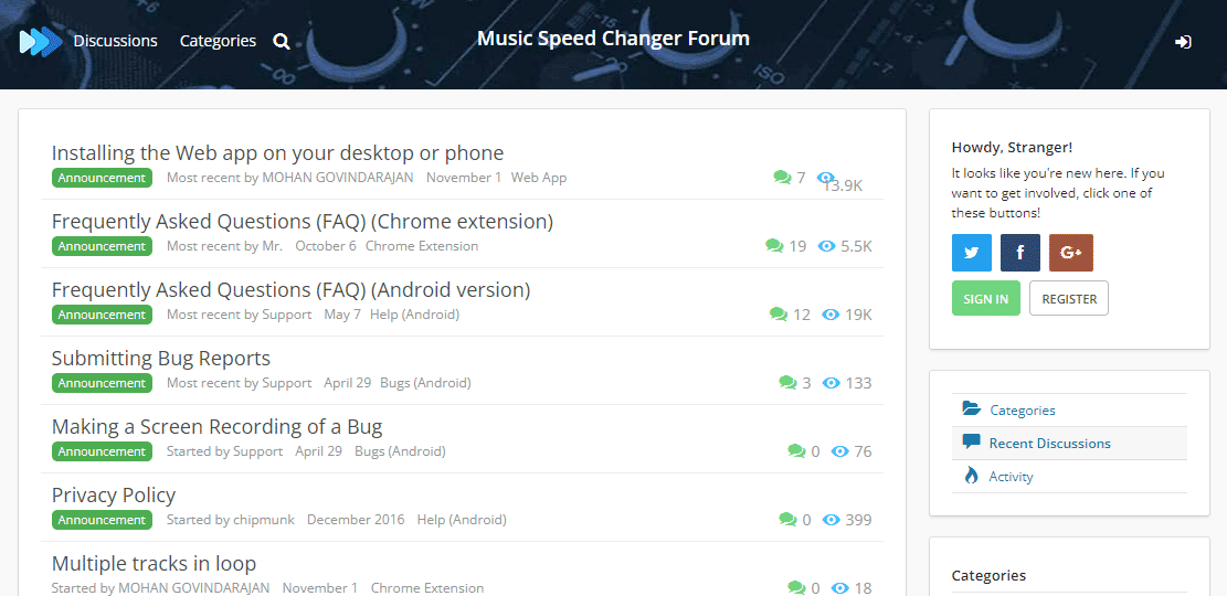 Music Speed Changer App Forum